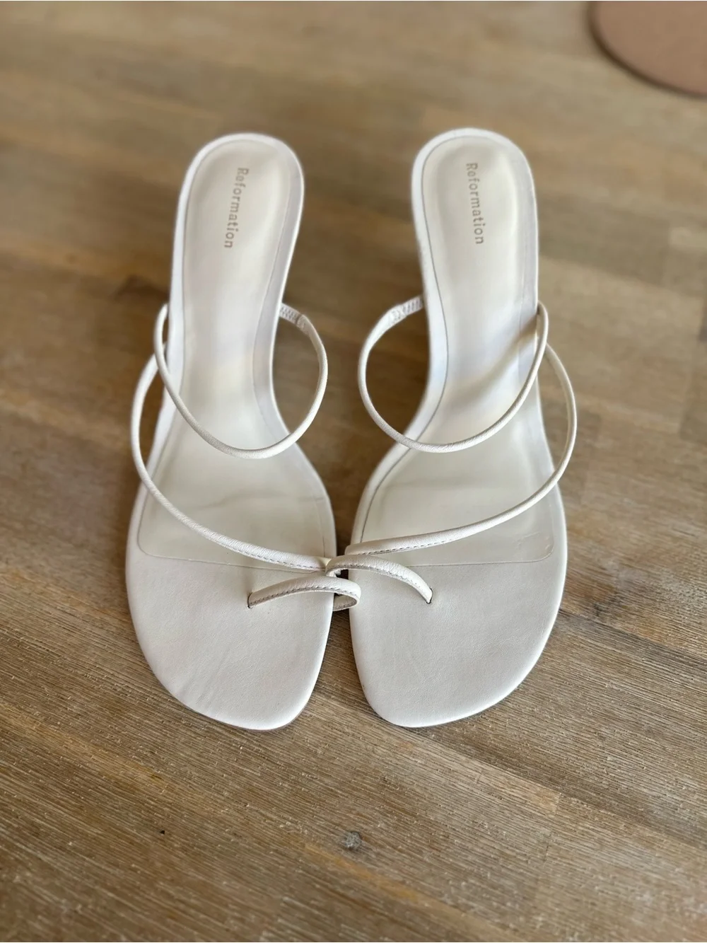 Jorgia Wedge Sandal - Almond Leather, Size 9.5